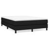vidaXL Boxspringbettgestell Schwarz 140x200 cm Stoff