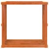 vidaXL Outdoor-Kaminholzregal Wachsbraun 109x52x106 cm Massivholz
