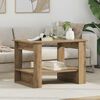 vidaXL Couchtisch Artisan-Eiche 72 x 50 x 50 cm Holzwerkstoff