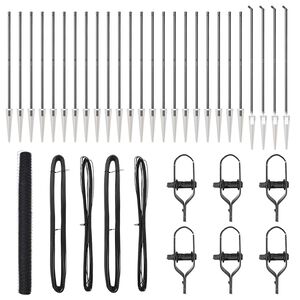 vidaXL Zaunpfosten Grau 50 x 1,6 m (36 mm Gitter) Stahl und PVC