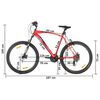 vidaXL Mountainbike 21 Gang 29 Zoll Rad 53 cm Rahmen Rot