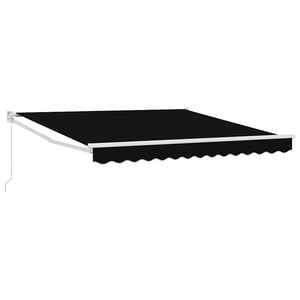 vidaXL Ausziehbare Markise Schwarz 300 x 250 x 165 cm