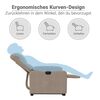 vidaXL Relaxsessel mit Aufstehhilfe Taupe Mikrofasergewebe