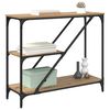 vidaXL Konsolentisch Artisan-Eiche 88,5 x 30 x 75 cm Holzwerkstoff