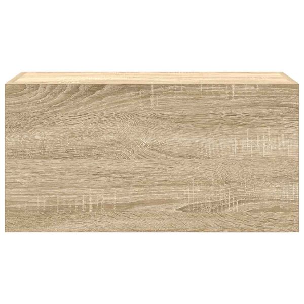 vidaXL Bad-Wandschrank Sonoma-Eiche 60x25x30 cm Holzwerkstoff