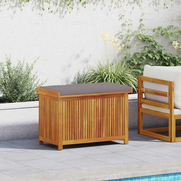 vidaXL Outdoor-Kissenbox 90x50x60,5 cm Massivholz Akazie