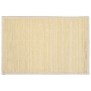 6 Bambus-Platzdeckchen 30 x 45 cm Natur