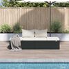 vidaXL Gartenbett Schwarz 195&times;60 cm Poly Rattan