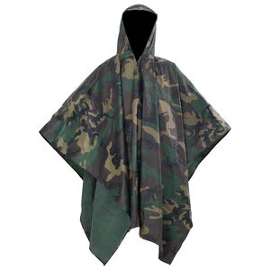 Wasserdichter Armee-Regenponcho f&uuml;r Camping/Wandern Tarnung