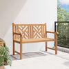 vidaXL Gartenbank Braun 114 x 60 x 90 cm Massivholz Teak