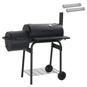 vidaXL Outdoor Grill 103 x 60 x 113 cm Stahl Schwarz