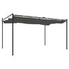 vidaXL Pergola mit Schiebedach Anthrazit 395x292x230 cm