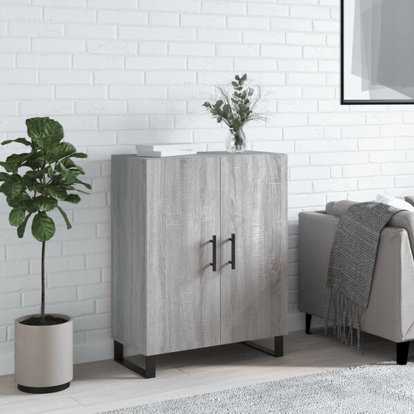 vidaXL Sideboard Grau Sonoma 69,5x34x90 cm Holzwerkstoff