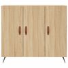 vidaXL Sideboard Sonoma-Eiche 90x34x80 cm Holzwerkstoff