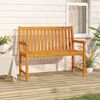 vidaXL Gartenbank 219 cm Massivholz Akazie