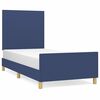 vidaXL Bettgestell ohne Matratze Blau 80x200 cm Stoff