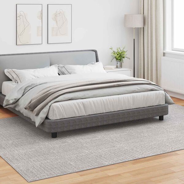 vidaXL Bereichsteppiche LUGO Creme und Grau 340 x 240 cm Polyester