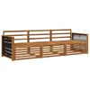 vidaXL Outdoor-Sofagarnitur 3 pcs Natur Massivholz Akazie
