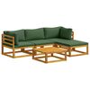 vidaXL Sofa-Set 5 stk. Natur Massivholz Akazie