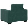 vidaXL Sofa 3 pcs Dunkelgrün Leinenmischgewebe
