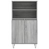 vidaXL Highboard Grau Sonoma 60x36x110 cm Holzwerkstoff
