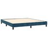 vidaXL Boxspringbettgestell Dunkelblau 160x200 cm Samt