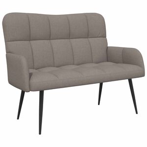 vidaXL 2-Sitzer Sofa Taupe 115 x 61 x 87 cm Stoff