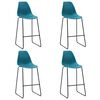 vidaXL Barhocker 4 Stk. T&uuml;rkis Kunststoff