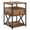 vidaXL Nachttisch Altholz 40 x 42 x 55 cm Holzwerkstoff
