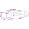 vidaXL Monitorst&auml;nder mit Stauraum Artisan-Eiche 70x27x15 Holzwerkstof