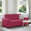 vidaXL 2-Sitzer-Sofa Weinrot 140 cm Samt