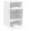 vidaXL TV-Wandschrank mit LED-Leuchten Weiß 40x30x60,5 cm