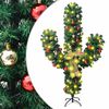 vidaXL Weihnachtskaktus mit St&auml;nder und LED Gr&uuml;n 210 cm PVC