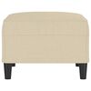 vidaXL Fu&szlig;hocker Creme 70x55x41 cm Stoff