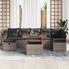 vidaXL Garten-Sofa-Set 8 pcs Grau Poly-Rattan