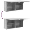 vidaXL Bad-Wandschrank Grau Sonoma 80x25x40 cm Holzwerkstoff