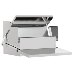 vidaXL H&uuml;hnertretfeeder Silber 50 x 40 x 29 cm 2 kg Verzinkter Stahl