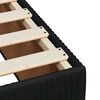 vidaXL Boxspringbett mit Matratze Schwarz 120x190 cm Samt