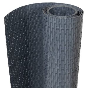 vidaXL Balkon-Sichtschutze 10 Stk. Anthrazit 255x19 cm Poly Rattan