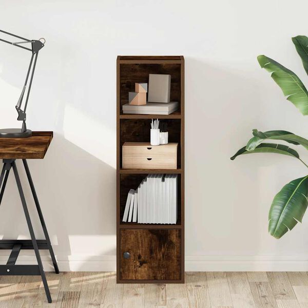 vidaXL Bücherregal Räuchereiche 31x24x102 cm Holzwerkstoff