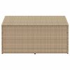 vidaXL Garten-Aufbewahrungsbox Beige 110 x 50 x 58 cm Poly Rattan