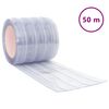vidaXL T&uuml;rvorhang Transparent 200x1,6 mm 50 m PVC