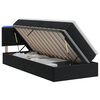 vidaXL LED-Speicherbett mit Matratze Schwarz 100 x 200 cm Samt