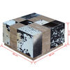 vidaXL Couchtisch Echtes Rindsleder 60x60x36 cm