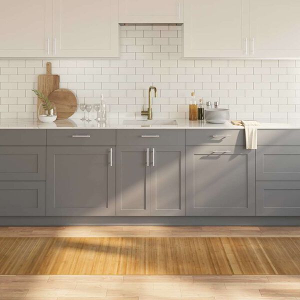 vidaXL Teppich Rechteckig Natur 70x400 cm Bambus