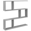 vidaXL Wandregal Sonoma-Grau 80 x 12 x 79,5 cm Holzwerkstoff