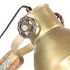 vidaXL Schreibtischlampe Industriestil Messing Rund 58x18x90 cm E27
