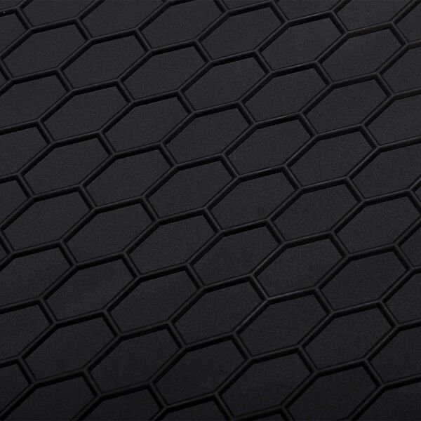 vidaXL Autofu&szlig;matte Schwarz Gummi