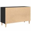 vidaXL Sideboard Schwarz Eichen-Optik 100x36x60 cm Holzwerkstoff