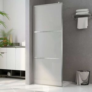vidaXL Begehbare Duschwand mit voll mattiertem ESG-Glas 80x195 cm